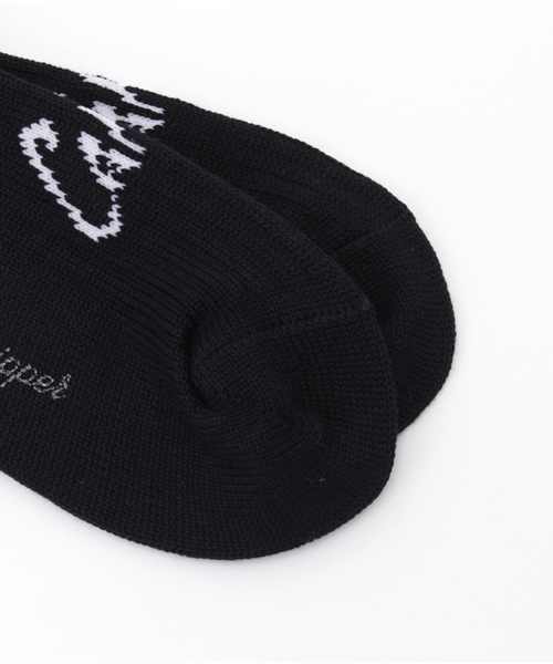 Candy Stripper（キャンディストリッパー）の「ANARCHY CANDY RIB SOCKS（ソックス/靴下・レディース・ブラック/オフホワイト/レッド・FREE）」の5枚目の写真