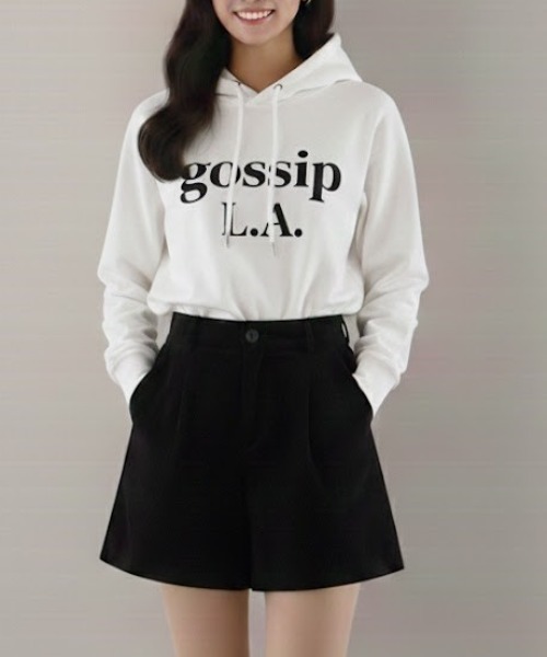 gossip!ロサンゼルス(ゴシップロサンゼルス)の「フロントタック コーデュロイショートパンツ(その他パンツ・レディース・ブラウン/ブラック・M/L)」の11枚目の写真