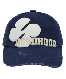 HOODHOOD（フッドフッド）の「マルチロゴデストロイドボールキャップネイビー（キャップ）」