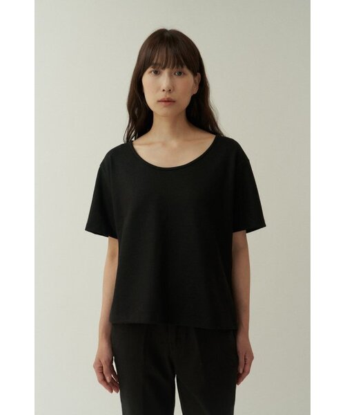 MUARMUS(ムアルムス)の「Line Wool T-shirt - Black(Tシャツ/カットソー・レディース・その他・FREE)」の1枚目の写真