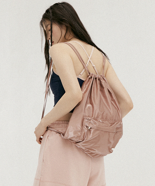 LINGSEOUL(リングソウル)の「string backpack-pink(バックパック/リュック・レディース・その他・FREE)」の3枚目の写真