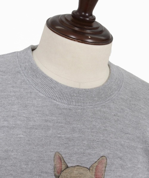 UN-FILLED（アンフィルド）の「msw1842- UF DOG CN SWEAT スウェット（フレンチブルドッグ）(SDUF-2605FBD)（スウェット・メンズ・グレー/ホワイト・XL/L/M）」の17枚目の写真