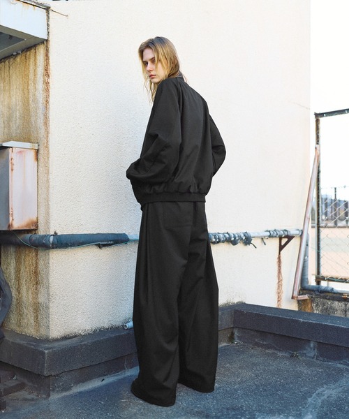 ROCHEM(ローシェン)の「【セットアップ対応】パイピングデザインダブルジップトラックジャケット【短丈】(その他アウター・メンズ・グレー/ブラック・S/M/L/XS)」の18枚目の写真