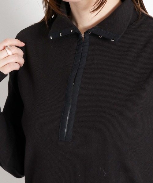 cepo（セポ）の「ヘンリーネックタートルカットソー（Tシャツ/カットソー・レディース・グレー/ブラック/ホワイト系・M）」の15枚目の写真