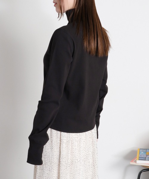 cepo（セポ）の「ヘンリーネックタートルカットソー（Tシャツ/カットソー・レディース・グレー/ブラック/ホワイト系・M）」の10枚目の写真