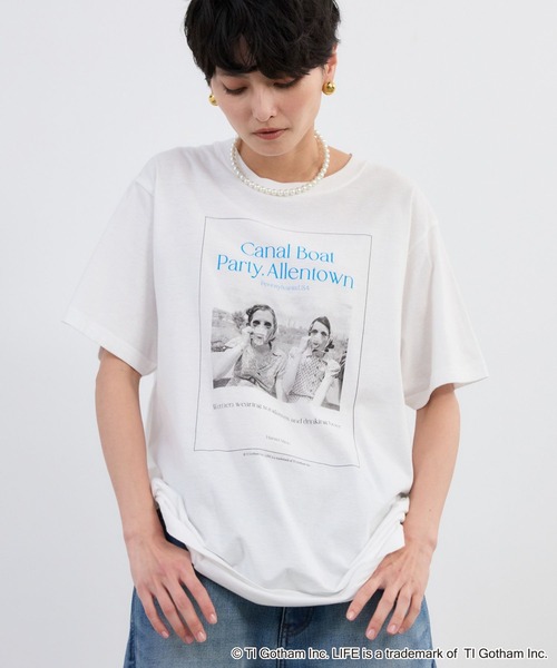 GOOD ROCK SPEED（グッドロックスピード）の「LIFE PICTURE COLLECTION別注 / Boat T（Tシャツ/カットソー・レディース・ホワイト・FREE）」の2枚目の写真