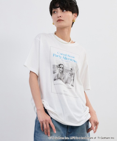 GOOD ROCK SPEED（グッドロックスピード）の「LIFE PICTURE COLLECTION別注 / Boat T（Tシャツ/カットソー・レディース・ホワイト・FREE）」の3枚目の写真