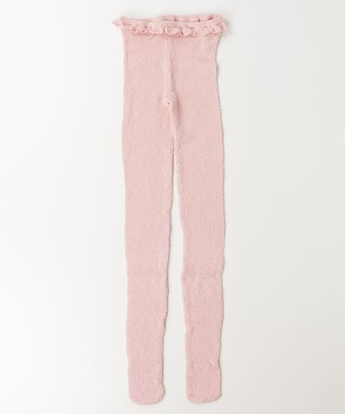 BEAMS COUTURE（ビームスクチュール）の「ふわふわニットタイツ（Tシャツ/カットソー・レディース・ピンク/ホワイト系その他5/ブラック/グレー・ONE SIZE）」の4枚目の写真