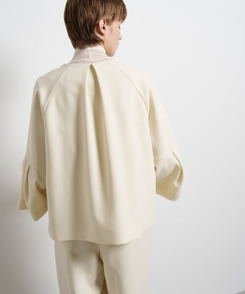 LANVIN en Bleu(ランバンオンブルー)の「ダブルクロスタックスリーブジャケット(テーラードジャケット・レディース・オフホワイト/ブラック・36/38)」の8枚目の写真