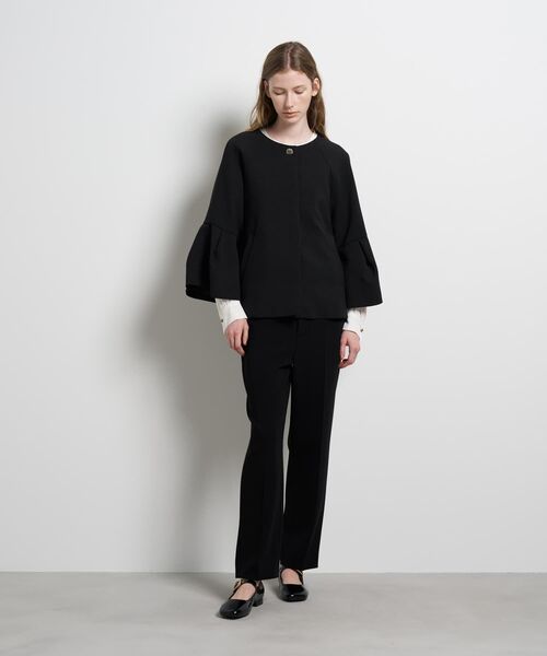 LANVIN en Bleu(ランバンオンブルー)の「ダブルクロスタックスリーブジャケット(テーラードジャケット・レディース・オフホワイト/ブラック・36/38)」の11枚目の写真
