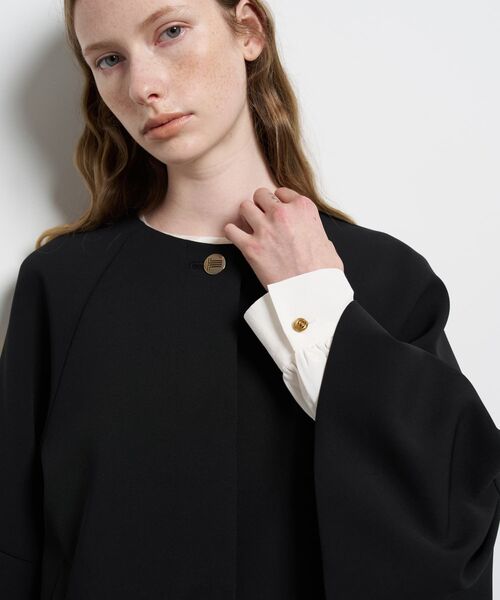 LANVIN en Bleu(ランバンオンブルー)の「ダブルクロスタックスリーブジャケット(テーラードジャケット・レディース・オフホワイト/ブラック・36/38)」の18枚目の写真