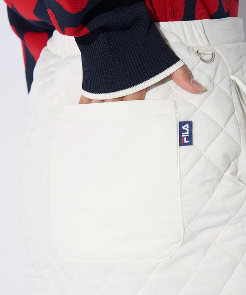 FILA GOLF(フィラゴルフ )の「FILA GOLF フィラゴルフ 中綿 キルト ラップスカート ゴルフウェア(スカート・レディース・オフホワイト/ライトグレー・FREE)」の17枚目の写真