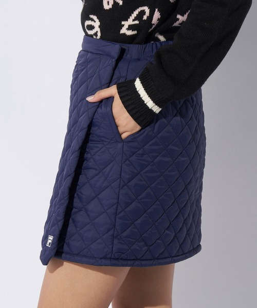 FILA GOLF(フィラゴルフ )の「FILA GOLF フィラゴルフ 中綿 キルト ラップスカート ゴルフウェア(スカート・レディース・オフホワイト/ライトグレー・FREE)」の21枚目の写真