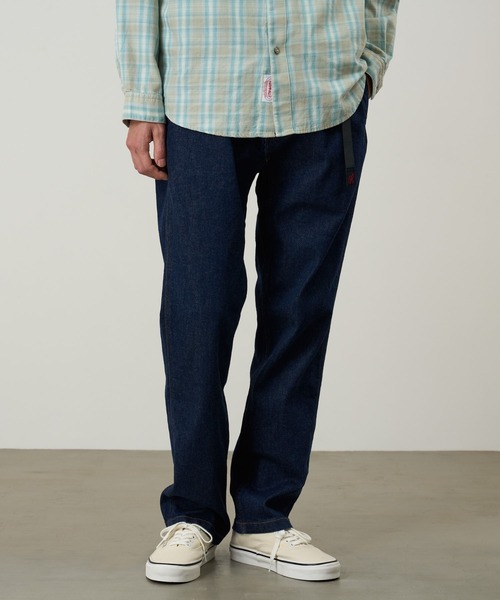 Gramicci(グラミチ)の「STRETCH DENIM NN-PANT CROPPED|ストレッチデニムNNパンツクロップド(デニムパンツ・メンズ・ワンウォッシュ/ライトインディゴブルー/ダークインディゴブルー・S/M/L/XL/XXL)」の3枚目の写真