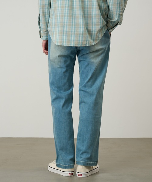Gramicci(グラミチ)の「STRETCH DENIM NN-PANT CROPPED|ストレッチデニムNNパンツクロップド(デニムパンツ・メンズ・ワンウォッシュ/ライトインディゴブルー/ダークインディゴブルー・S/M/L/XL/XXL)」の4枚目の写真
