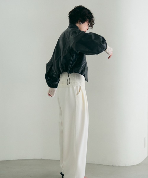 Trish(トリッシュ)の「シンセティックレザーショートブルゾン(ブルゾン・レディース・ブラック・MEDIUM)」の15枚目の写真