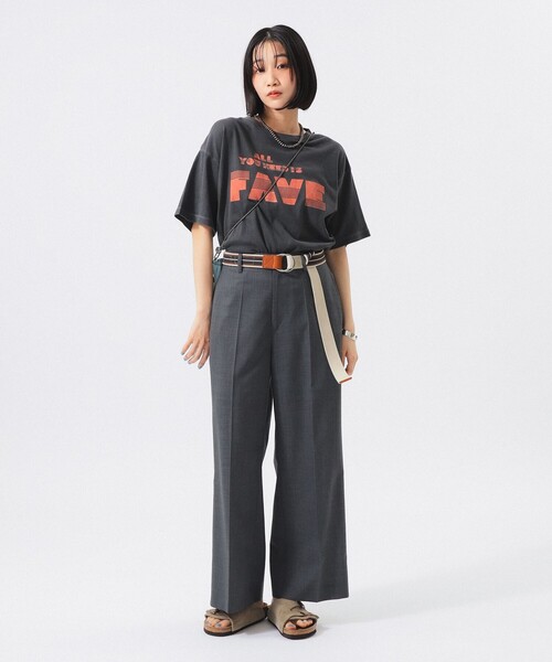 BEAMS BOY(ビームスボーイ)の「【7/24再値下げ】ティーダブ ワイド スラックス(スラックス・レディース・ブラック/グレー・2/1)」の21枚目の写真