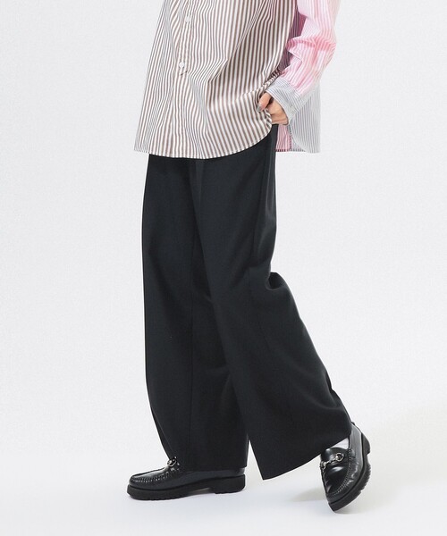 BEAMS BOY（ビームスボーイ）の「ティーダブ ワイド スラックス（スラックス・レディース・ブラック/グレー・2/1）」の16枚目の写真