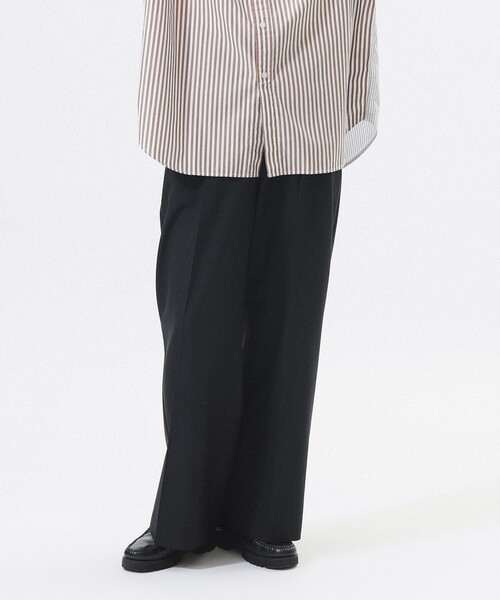 BEAMS BOY（ビームスボーイ）の「ティーダブ ワイド スラックス（スラックス・レディース・ブラック/グレー・2/1）」の17枚目の写真