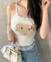 Mejoul | 【2026春夏新作】立体ドッグモチーフフリルキャミソール(キャミソール)