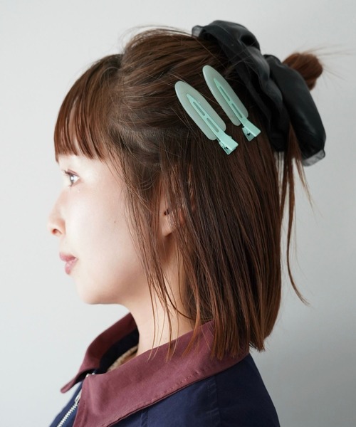SANSeLF（サンセルフ）の「【SANSeLF】ベビーカラースリムヘアピン saa26s017（ヘアピン・レディース・パープル/ブルー/ピンク/グリーン・FREE）」の2枚目の写真