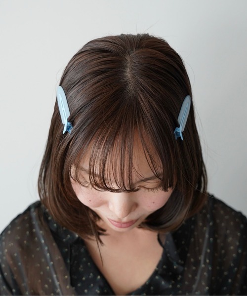 SANSeLF（サンセルフ）の「【SANSeLF】ベビーカラースリムヘアピン saa26s017（ヘアピン・レディース・パープル/ブルー/ピンク/グリーン・FREE）」の5枚目の写真