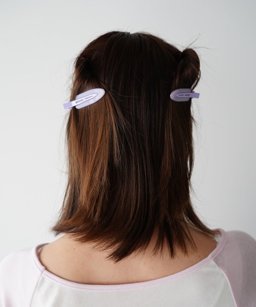 SANSeLF（サンセルフ）の「【SANSeLF】ベビーカラースリムヘアピン saa26s017（ヘアピン・レディース・パープル/ブルー/ピンク/グリーン・FREE）」の9枚目の写真