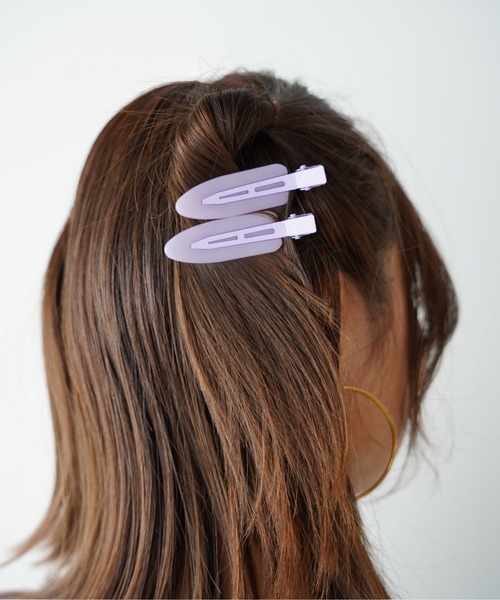 SANSeLF（サンセルフ）の「【SANSeLF】ベビーカラースリムヘアピン saa26s017（ヘアピン・レディース・パープル/ブルー/ピンク/グリーン・FREE）」の10枚目の写真