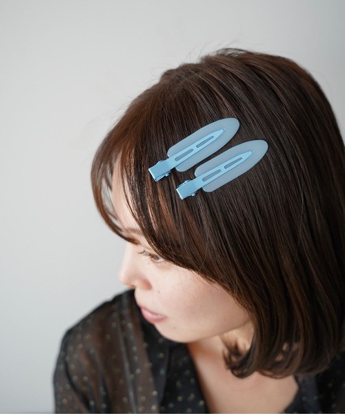 SANSeLF（サンセルフ）の「【SANSeLF】ベビーカラースリムヘアピン saa26s017（ヘアピン・レディース・パープル/ブルー/ピンク/グリーン・FREE）」の6枚目の写真