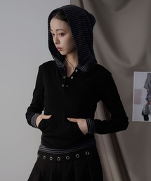 フード付き」に該当するTシャツ/カットソー（長袖）ファッション通販