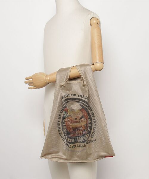 FRUIT OF THE LOOM(フルーツオブザルーム)の「【FRUIT OF THE LOOM/フルーツオブザルーム】VINTAGE Kellogg’ s mesh eco bag / ヴィンテージケロッグメッシュエコバッグ(トートバッグ・メンズ・ブラック/サックスブルー/オレンジ・FREE)」の16枚目の写真