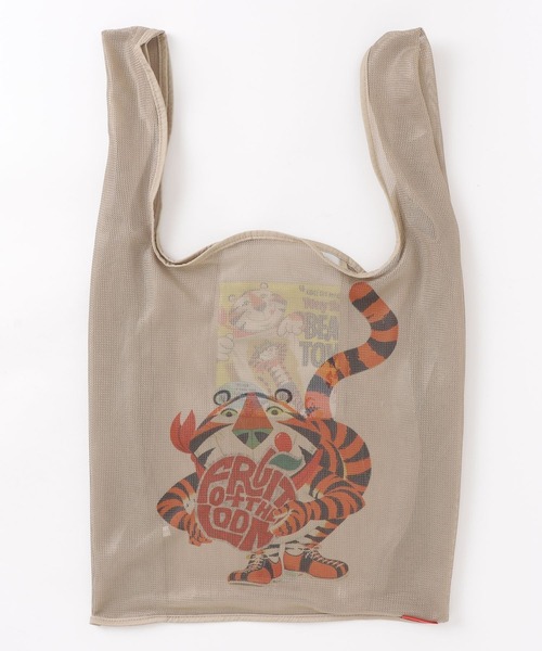 FRUIT OF THE LOOM(フルーツオブザルーム)の「【FRUIT OF THE LOOM/フルーツオブザルーム】VINTAGE Kellogg’ s mesh eco bag / ヴィンテージケロッグメッシュエコバッグ(トートバッグ・メンズ・ブラック/サックスブルー/オレンジ・FREE)」の3枚目の写真