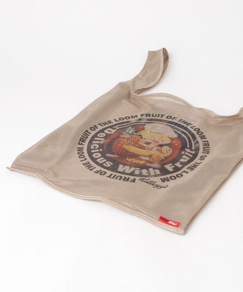 FRUIT OF THE LOOM(フルーツオブザルーム)の「【FRUIT OF THE LOOM/フルーツオブザルーム】VINTAGE Kellogg’ s mesh eco bag / ヴィンテージケロッグメッシュエコバッグ(トートバッグ・メンズ・ブラック/サックスブルー/オレンジ・FREE)」の5枚目の写真