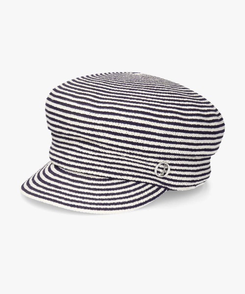 Chapeau d' O（シャポードオー）の「Chapeau d' O  Lame Si_Braid Marine Cas / シャポードオー（キャスケット・レディース・グレー/ブラック/ネイビー/ベージュ・M/57.5cm）」の11枚目の写真