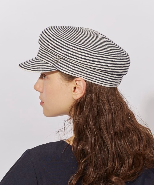 Chapeau d' O（シャポードオー）の「Chapeau d' O  Lame Si_Braid Marine Cas / シャポードオー（キャスケット・レディース・グレー/ブラック/ネイビー/ベージュ・M/57.5cm）」の9枚目の写真