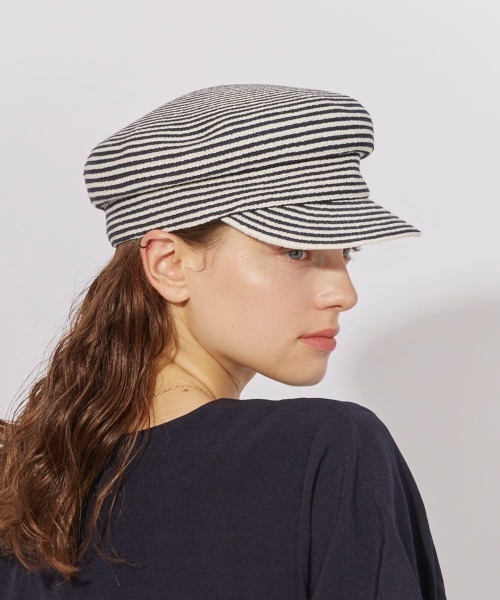 Chapeau d' O（シャポードオー）の「Chapeau d' O  Lame Si_Braid Marine Cas / シャポードオー（キャスケット・レディース・グレー/ブラック/ネイビー/ベージュ・M/57.5cm）」の10枚目の写真