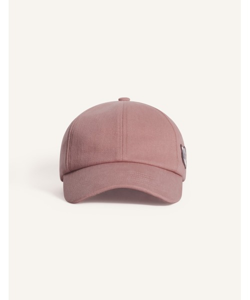 Maison Kitsune(メゾンキツネ)の「DOUBLE FOX HEAD FADED CAP(キャップ・メンズ・スモークピンク/カーキ・U)」の9枚目の写真