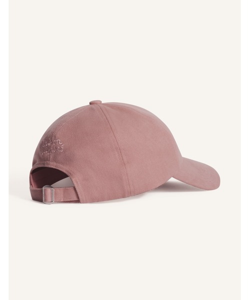 Maison Kitsune(メゾンキツネ)の「DOUBLE FOX HEAD FADED CAP(キャップ・メンズ・スモークピンク/カーキ・U)」の10枚目の写真