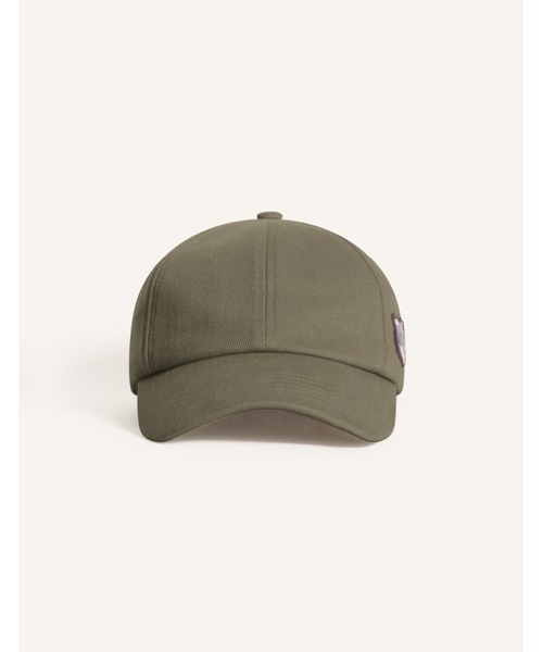 Maison Kitsune(メゾンキツネ)の「DOUBLE FOX HEAD FADED CAP(キャップ・メンズ・スモークピンク/カーキ・U)」の3枚目の写真