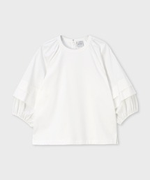 ウィメンズ フラップスリーブ コンビネーション カットソー / 165120 J281