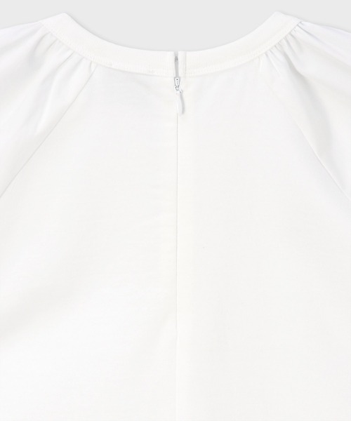 Paul Smith（ポールスミス）の「ウィメンズ フラップスリーブ コンビネーション カットソー / 165120 J281（Tシャツ/カットソー・レディース・ブラック/グレー/オフホワイト・MEDIUM）」の6枚目の写真