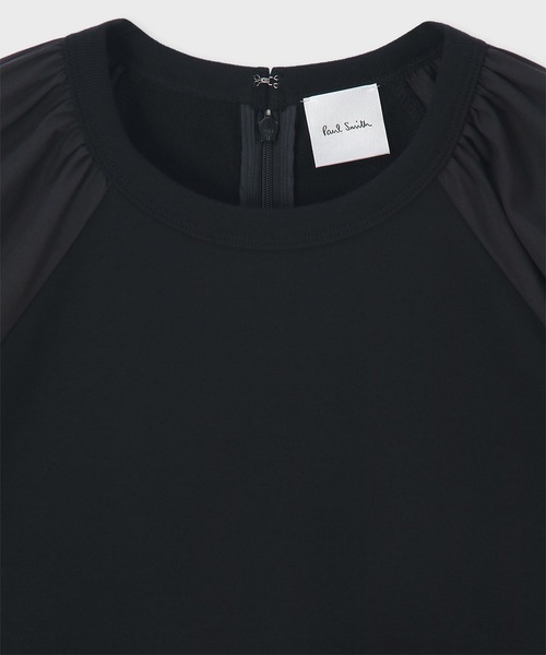 Paul Smith（ポールスミス）の「ウィメンズ フラップスリーブ コンビネーション カットソー / 165120 J281（Tシャツ/カットソー・レディース・ブラック/グレー/オフホワイト・MEDIUM）」の7枚目の写真