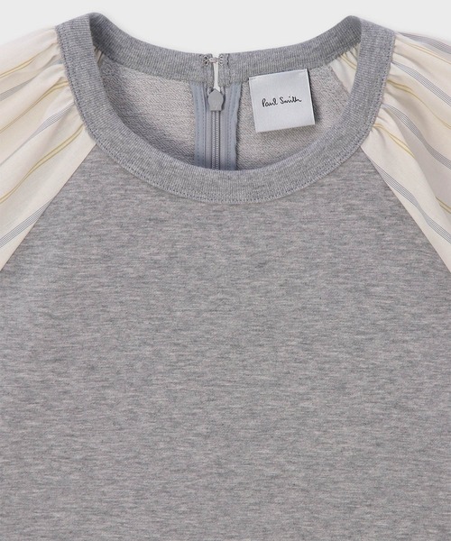 Paul Smith（ポールスミス）の「ウィメンズ フラップスリーブ コンビネーション カットソー / 165120 J281（Tシャツ/カットソー・レディース・ブラック/グレー/オフホワイト・MEDIUM）」の10枚目の写真