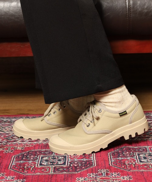 PALLADIUM(パラディウム)の「PAMPA OX ORIGINALE パンパオックスオリジナーレ スニーカー(スニーカー・メンズ・ベージュ・25cm/24.5cm/24cm/23.5cm/23cm)」の2枚目の写真