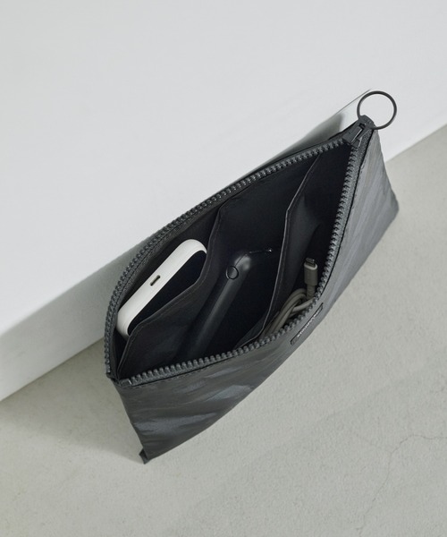 STANDARD SUPPLY(スタンダードサプライ)の「スタンダードサプライ / SAIL セイル / LAYERED POUCH M レイヤードポーチエム(ポーチ・レディース・ホワイト/ブラック/グレー・FREE)」の5枚目の写真