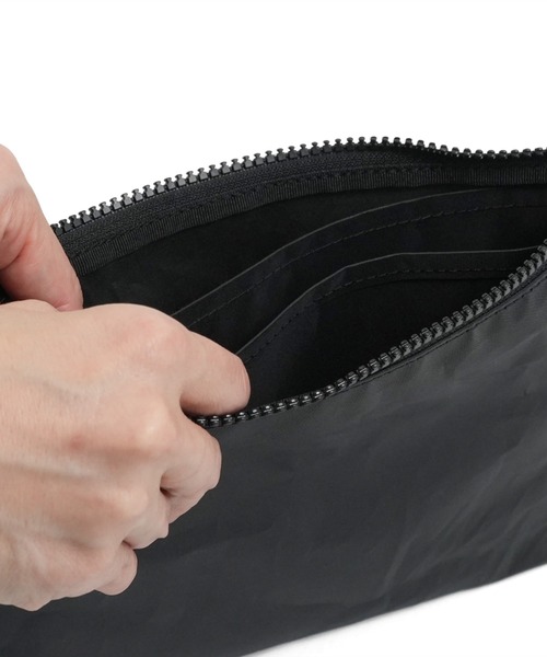 STANDARD SUPPLY(スタンダードサプライ)の「スタンダードサプライ / SAIL セイル / LAYERED POUCH M レイヤードポーチエム(ポーチ・レディース・ホワイト/ブラック/グレー・FREE)」の11枚目の写真