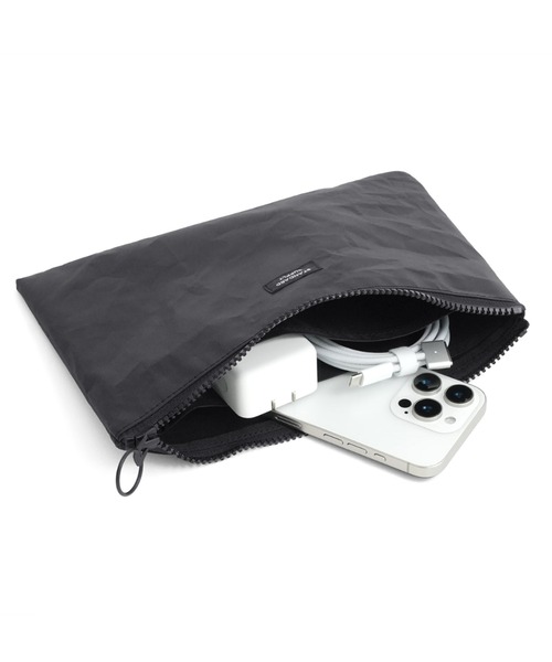 STANDARD SUPPLY(スタンダードサプライ)の「スタンダードサプライ / SAIL セイル / LAYERED POUCH M レイヤードポーチエム(ポーチ・レディース・ホワイト/ブラック/グレー・FREE)」の6枚目の写真