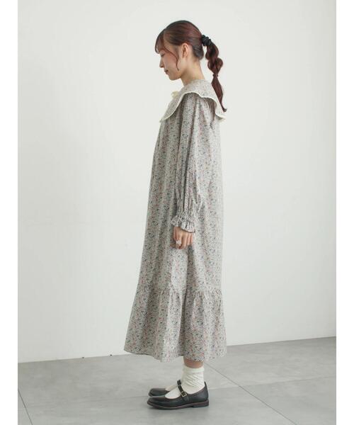 TSUHARU by Samansa Mos2（ツハルバイサマンサモスモス）の「【LIBERTY FABRICS】Katie and Millie柄襟付ワンピース（ワンピース・レディース・ピンク/ブルー・F）」の12枚目の写真