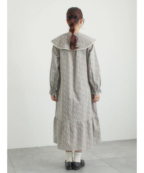 TSUHARU by Samansa Mos2（ツハルバイサマンサモスモス）の「【LIBERTY FABRICS】Katie and Millie柄襟付ワンピース（ワンピース・レディース・ピンク/ブルー・F）」の13枚目の写真