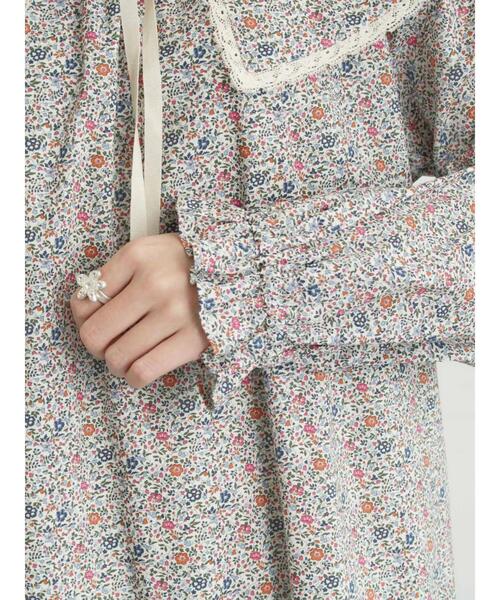 TSUHARU by Samansa Mos2（ツハルバイサマンサモスモス）の「【LIBERTY FABRICS】Katie and Millie柄襟付ワンピース（ワンピース・レディース・ピンク/ブルー・F）」の17枚目の写真